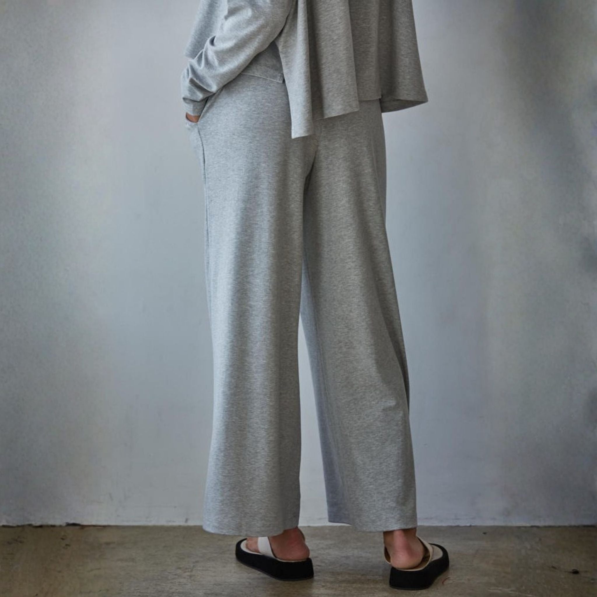 Daily Ease Elastic Waist Wide Leg Pants