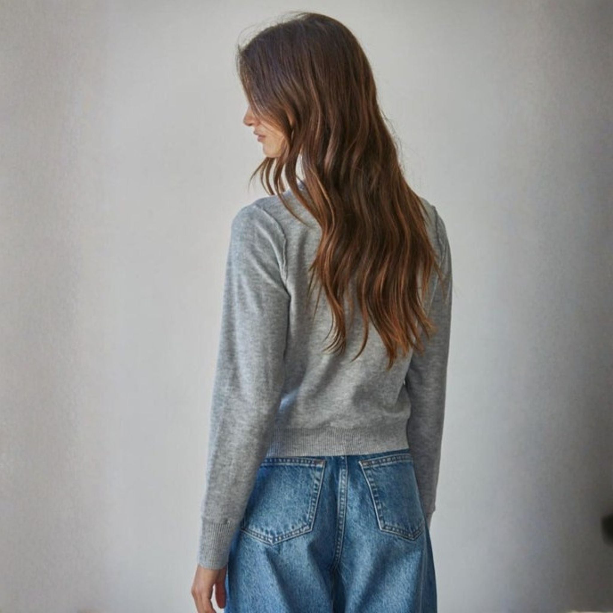 Louie Round Neck Cardigan Sweater