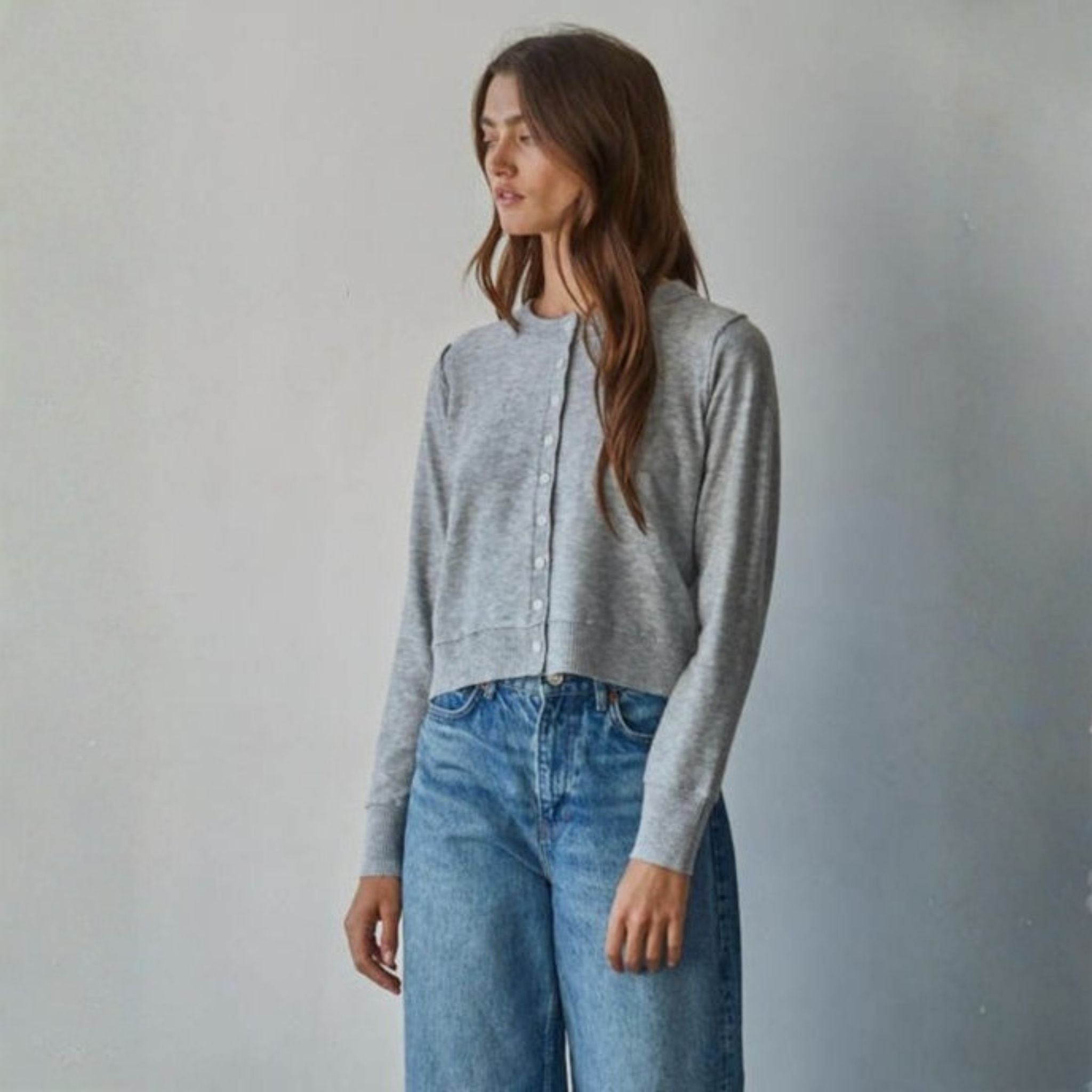 Louie Round Neck Cardigan Sweater