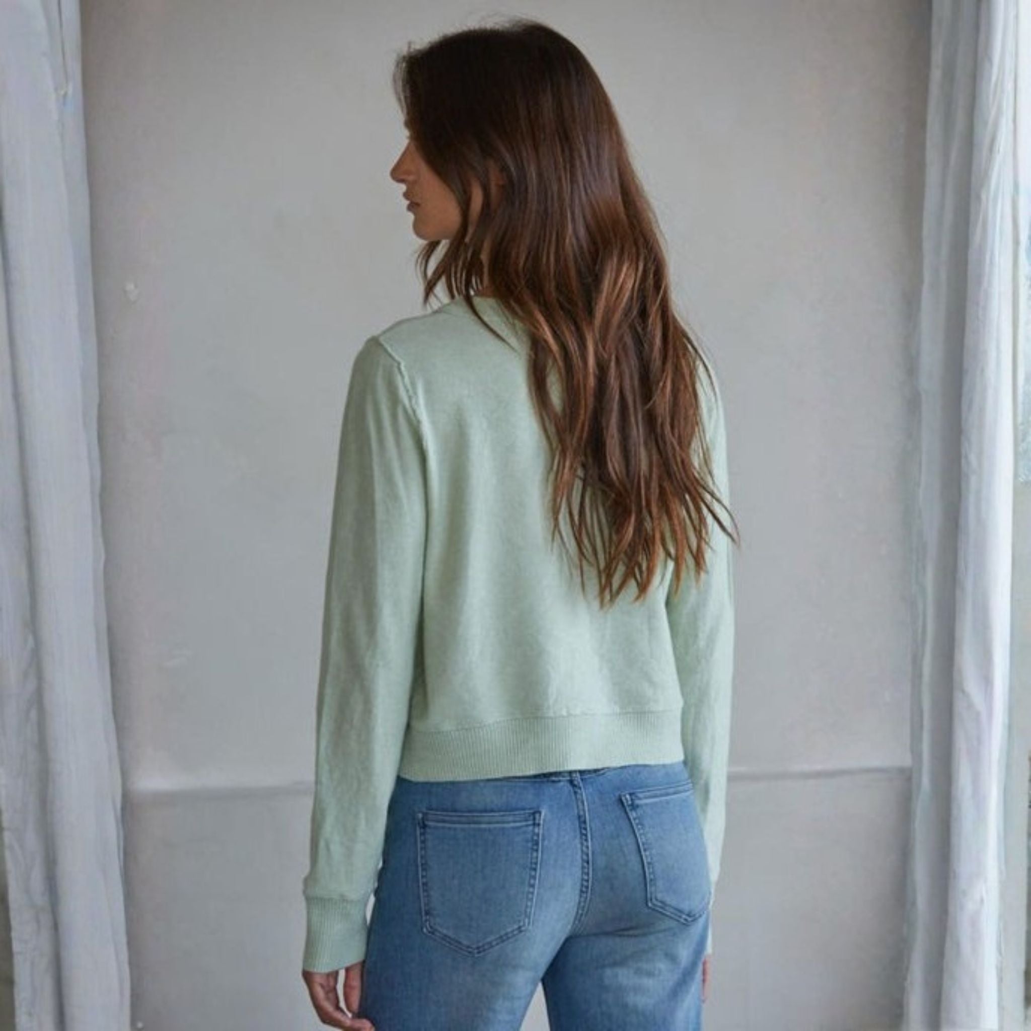 Louie Round Neck Cardigan Sweater