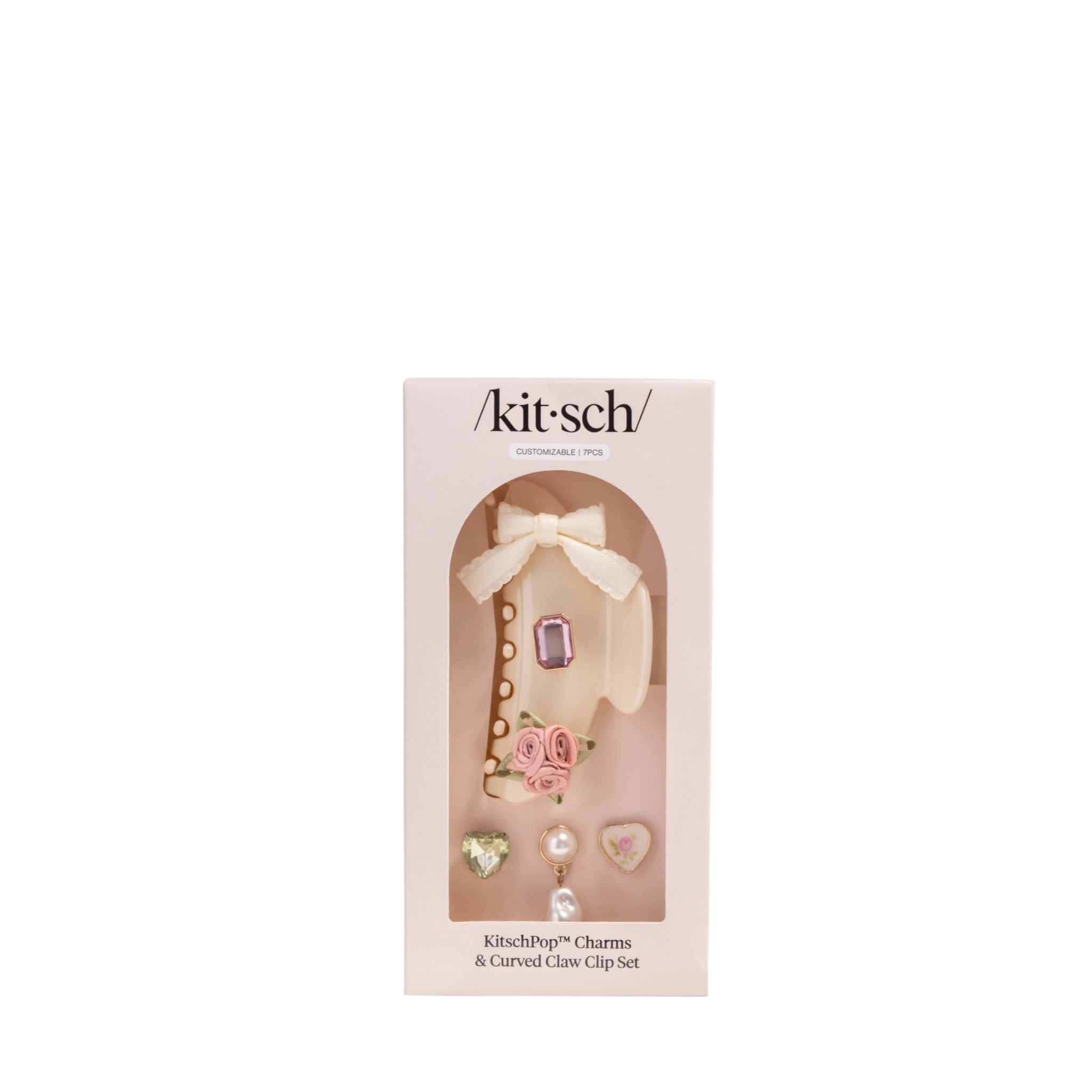Kitsch hair clip set packaging on a white background