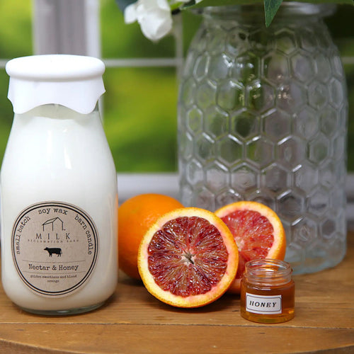 Milk Nectar & Honey Milk Bottle Candle