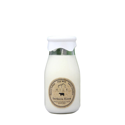 Gardenia Bloom Milk Bottle Candle