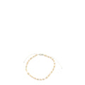 Necklace with small beads on a white background
