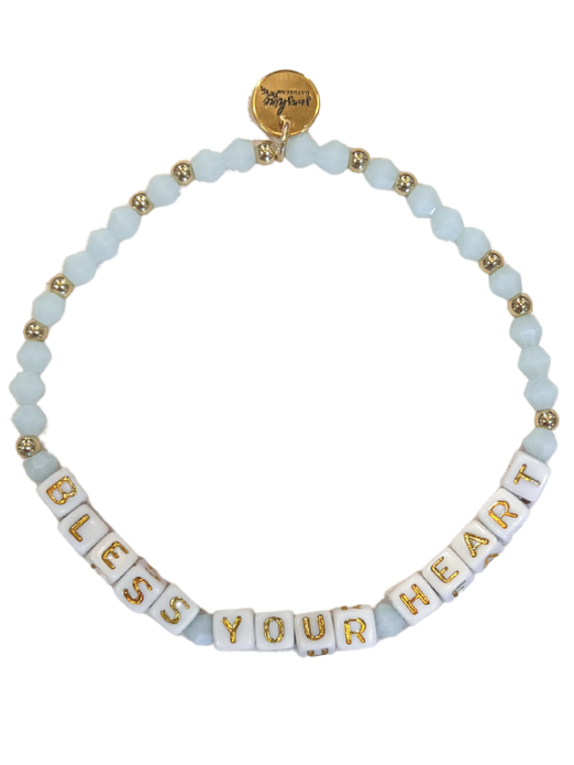 Bless Your Heart Letter Block Bracelet