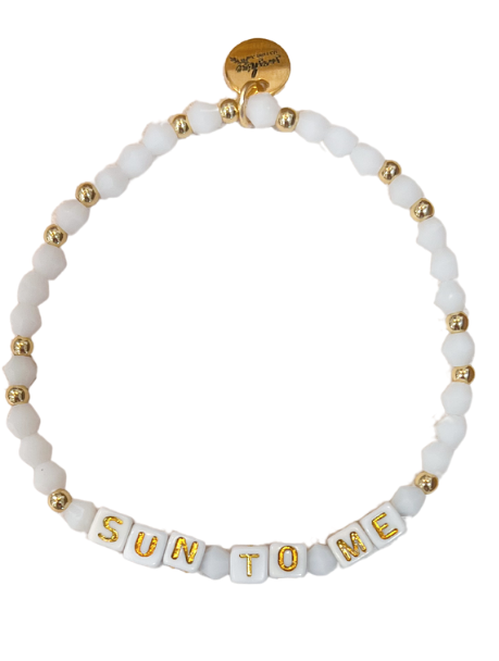 Sun To Me Letter Block Bracelet
