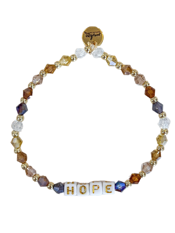 Hope Neutral Colorful Letter Block Bracelet