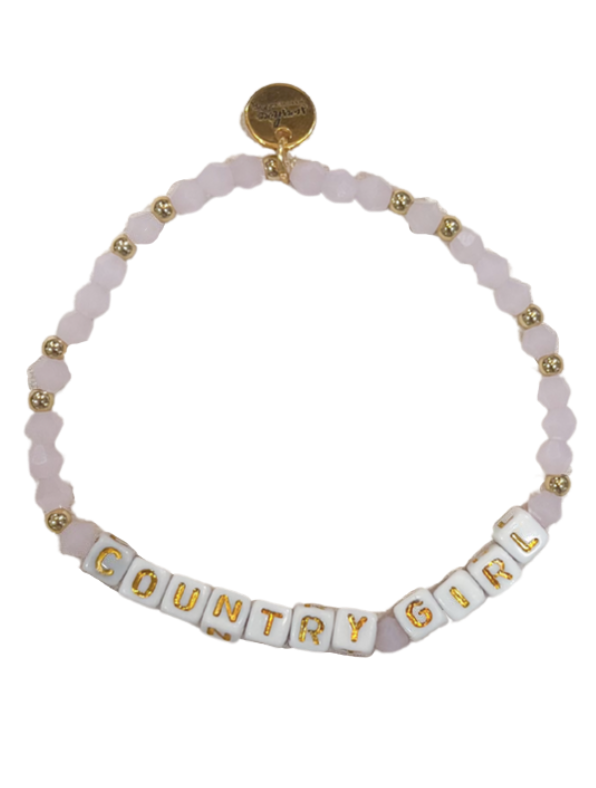 Country Girl Letter Block Bracelet