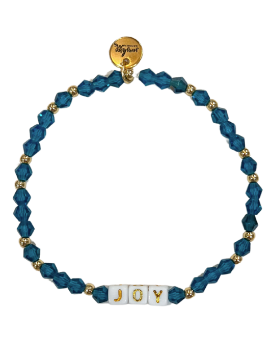 Joy Letter Block Bracelet