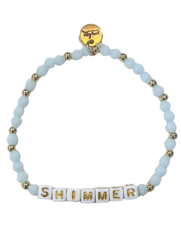Shimmer Letter Block Bracelet