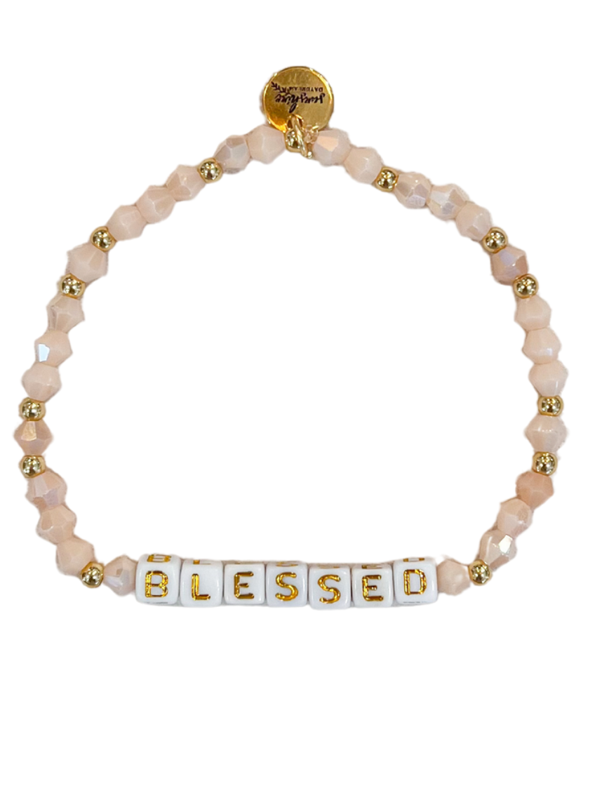 Blessed Letter Block Bracelet