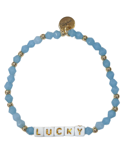 Lucky Letter Block Bracelet