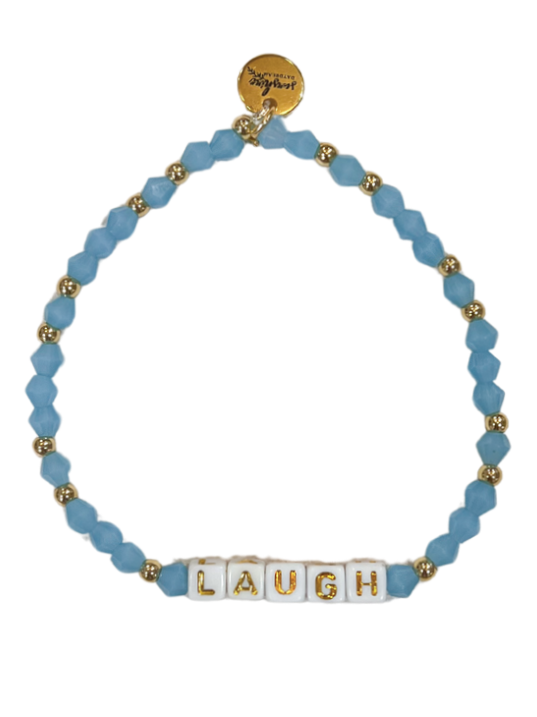 Laugh Letter Block Bracelet